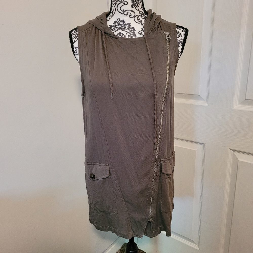 BKE hooded vest tunic